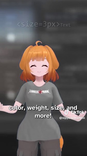 Personaliza tus menús de avatar con formato de texto enriquecido