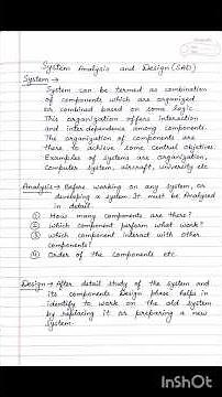 System Analysis and Design definition in one minute||SAD#shorts#dbms