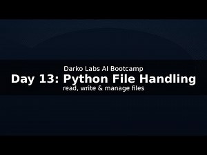 AI Bootcamp Day 13 – Python File Handling: Read, Write & Manage Files
