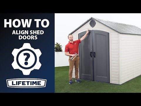 How to Align/Level Your Lifetime Shed Doors | Lifetime How To Video
