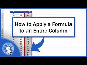 How to Apply a Formula to an Entire Column in Excel (Quick and Easy)