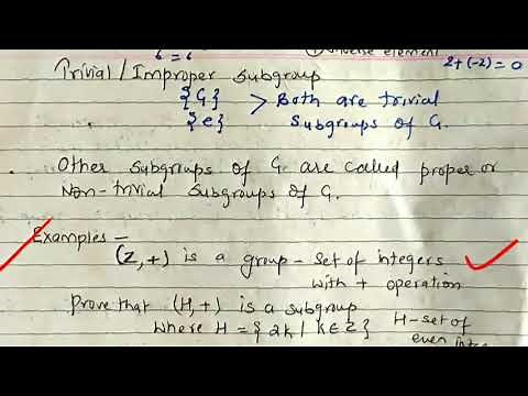 Subgroup with example question - lecture 37/ discrete mathematics