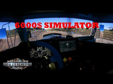 Tour to my 6000$ American Truck Simulator Rig Setup! ATS Triple Screen Setup for Sim Trucking!