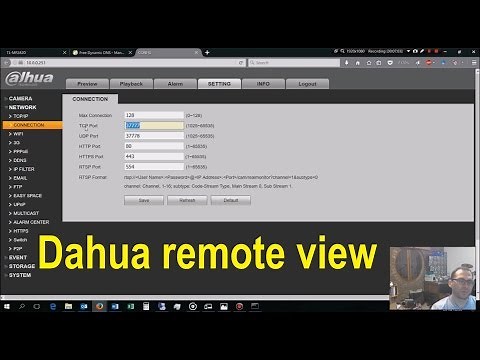Dahua remote view setup - detailed!