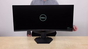 Dell S3422DWG Curved Gaming Monitor - 34 Inch 1800R Curved Screen with 144Hz Refresh Rate, WQHD (3440 x 1440) Display, HDMI, DP to DP 1.4 Cable, AMD FreeSync - Black