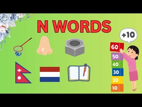 15 N Words for Kids | Learn Vocabulary with Kutty Brainz