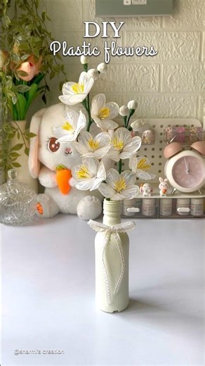 Plastic bag flowers #shorts #recycling #handmade #craftideas #artshorts
