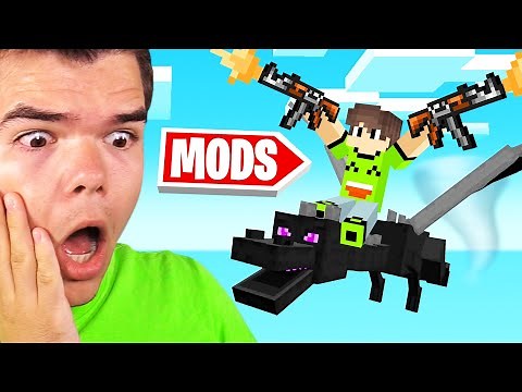 Playing MINECRAFT With MODS For The FIRST TIME!