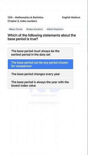 Understanding Base Period in Index Numbers Math Statistics
