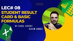 "Student Result Card in Excel" is an engaging tutorial video that introduces viewers to the basic formulas of Excel while creating a comprehensive student result card. Whether you're a beginner or an Excel expert, this tutorial provides step-by-step guidance on how to use essential Excel functions to calculate grades, averages, and totals. By following along, you'll learn how to format the result card professionally, showcasing student names, scores, and final grades. Boost your Excel skills and