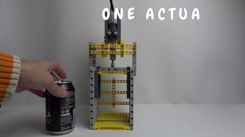 LEGO Can Crusher Challenge to See If It Works