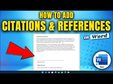 How to Add Citations and References in Microsoft Word