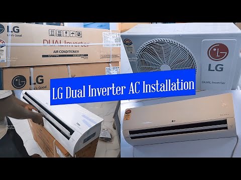 LG DUAL Inverter Split AC Installation | LG 1.5 Ton DUAL Inverter Air Conditioner 5 Star Wi-Fi Model