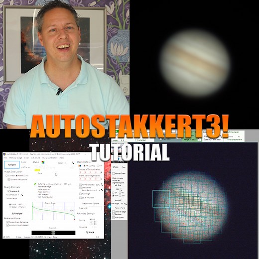Autostakkert3! Tutorial: How to process The Planets (part 1)