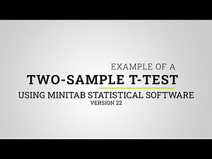 How to Perform a Two-Sample T-Test Using Minitab 22 | Lean Six Sigma Training Tutorial