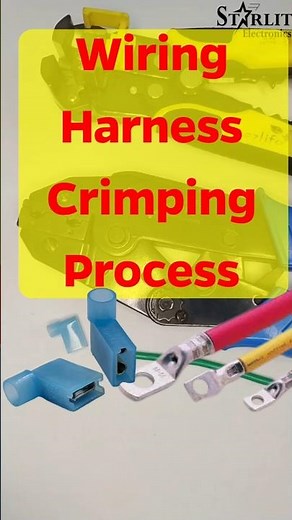 Wiring Harness Crimping Process | Terminal Crimping #electronic #plc