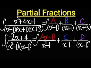 Integration By Partial Fractions | Calculus