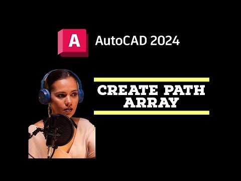 Create Path Array - AutoCAD 2024 Tutorials