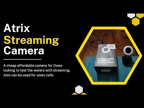 Atrix streaming camera with light GameStop review