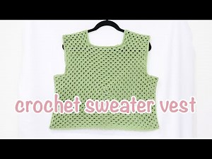 EASY Crochet Sweater Vest Tutorial | DIY Crochet Granny Square Vest