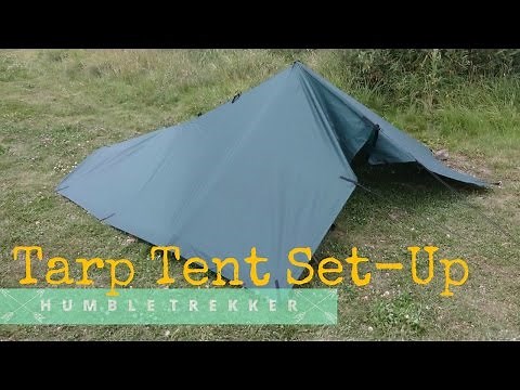 How to set up a Tarp Shelter | SIMPLEST and FASTEST!