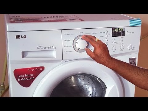 lg front load washing machine demo | how to use front load washing machine fully automatic washer