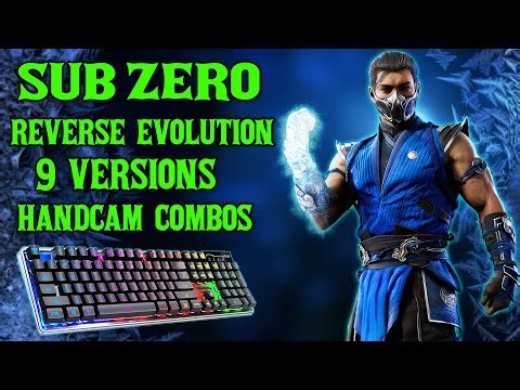 ❄️ SUB-ZERO EVOLUTION COMBOS – FULL CHAIN (MK1 → Trilogy) – 9 VERSIONS • Keyboard Handcam ⌨️