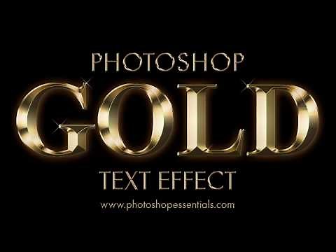 Photoshop Gold Text Effect