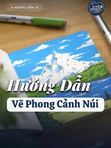 Vẽ Phong cảnh NÚI phải cỡ này nó mới ĐÃ. !!!!! #lecongduytinh #lcdt #LearnOnTikTok #vulaci #drawing