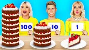 94K views · 3.3K reactions | We love cake decorating challenges so much, where you can not only eat deliciously, but also show your talent in decorating, that we literally decided to multiply the fun from these videos by a hundred and got 100 layers of cake decorating challenge! The result couldn't be bad , because the concentration of everything that we love is extremely high and can't leave anyone sad or hungry! | Ratata | Facebook