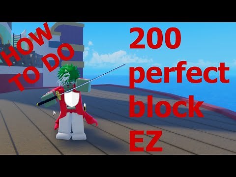 🙂The fastest way to do 200 perfect block in GPO/grand piece online