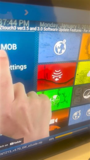 4.5K views · 37 reactions | The Latest software is now available for TZT3 Version 3.70 very easy to upload just connect unit to WiFi and it will come up saying new software available press enter to proceed very easy 蘭One of the the new features is the Auto advanced gain, also tells you what’s new when you are doing update on TZ3 screen #demandthebest #furuno | Furuno Fishing Fanatics | Facebook