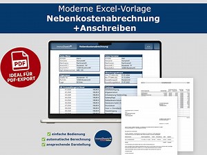 Modern Excel Template for Creating Utility Bills and Automated Cover Letters With Intuitive Operation - Etsy UK