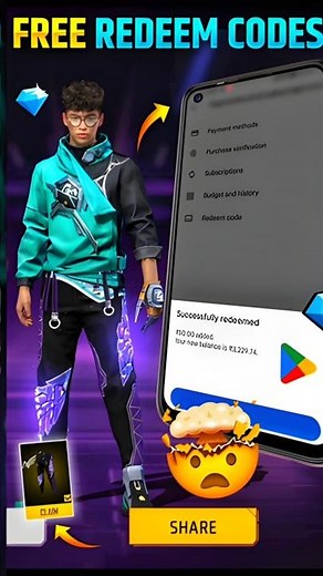 FREE REDEEM CODE | HOW TO GET GOOGLE PLAY STORE FREE REDEEM CODES INSTANT | REDEEM CODE #shorts #ff