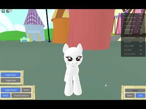 My Little Pony Role-play is Magic Roblox - custom eyes walkthrough- adult mare