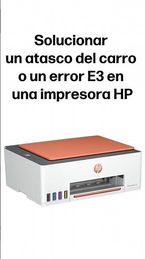 Solucionar un atasco del carro o un error E3 | Impresoras HP | HP Support