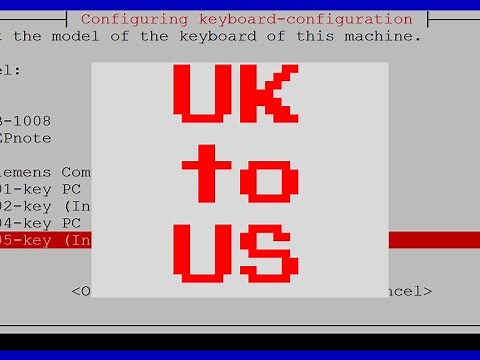 Raspberry Pi: How To Change UK Keyboard to US Keyboard