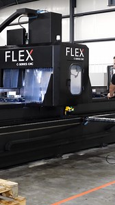 Stop forcing large parts into closed-door machines. With the FlexCNC, the spindle moves along the bed, not the table. That means safer setups, easier part loading, and no risk of oversized parts sticking out of the enclosure. Maximize throughput with a machine built for big work. | Flex Machine Tools