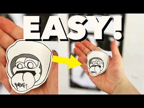 How To EASILY Make & Print Stickers (Graffiti Stickers)