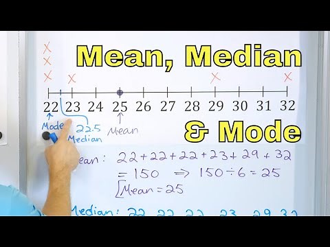 Calculate & Understand the Mean, Median & Mode of Data - [7-6-11]