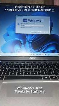 Laptop Mai Windows Open Karne Ka Easy Tarika