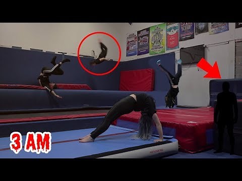 DON'T DO GYMNASTICS AT 3AM!! (SCARY)