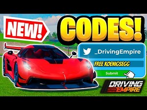 All WORKING Codes For Roblox Driving Empire 2025!