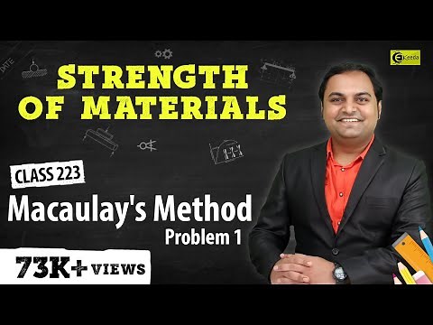 Macaulay's Method - Problem 1 - Slope and Deflection of Beams - Strength of Materials