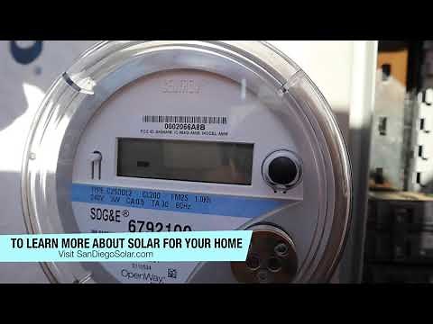 Going Solar-How To Read Your SDGE Smart Energy Meter?