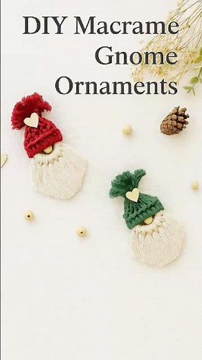 How to make a DIY Macrame Gnome | Easy Christmas Ornament