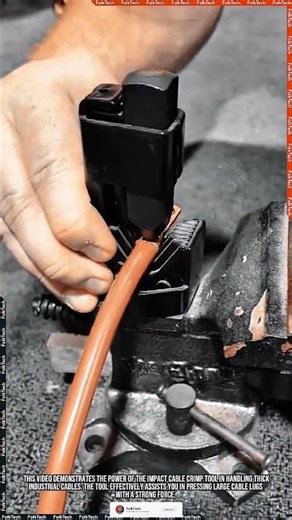 Impact Crimping Tool: Pressing Large Cable Strong Neat Precise #tool #tools #innovation