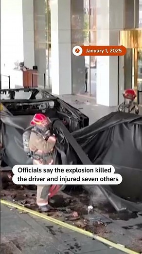 Footage shows Tesla Cybertruck explosion outside Trump Las Vegas hotel | REUTERS