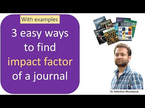 How to find latest Impact Factor of a journal? Best way to find out impact factor of an article?