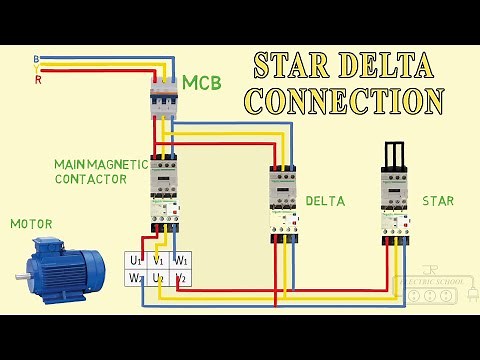 star delta power wiring connection 3 phase motor diagram